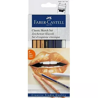 Kit De Lápices De Dibujo 6 Piezas 3 Colores Faber-castell