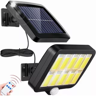 Lámpara Solar Exterior Luz Impermeable 160 Led 3 Modos+remoto