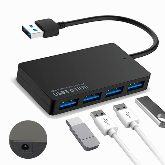 Conector Múltiple Usb 3.0 De 4 Puertos