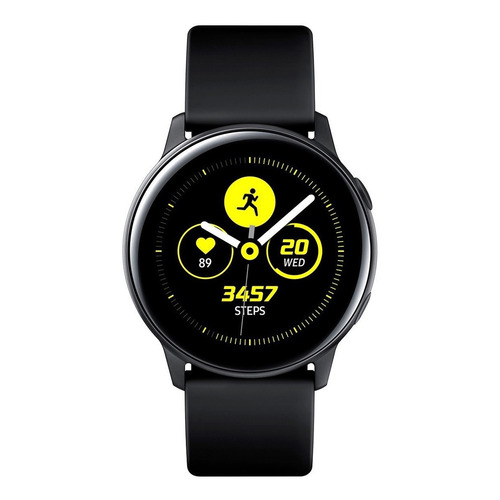 Samsung Galaxy Watch Active (Bluetooth) Sport 1.1" caja 40mm de  aluminio  negra, malla  negra de  fluoroelastómero SM-R500