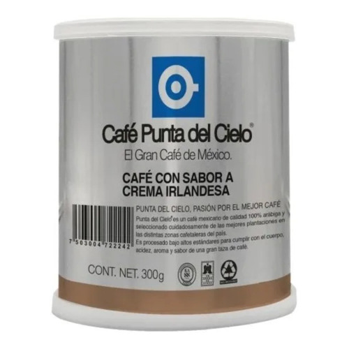 Cafe Punta Del Cielo Sabor Crema Irlandesa Molido Tostado