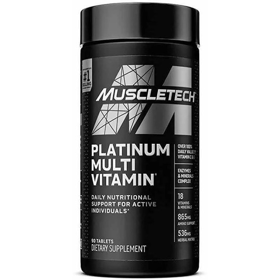 Muscletech Platinum Multivitamin 90 Capsulas Multivitaminico