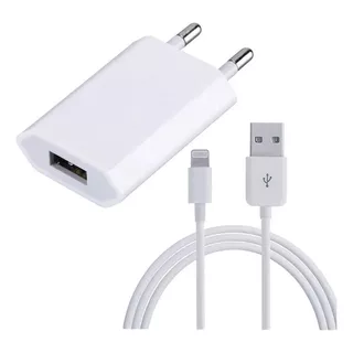 Cargador Completo iPhone 5v (cable + Enchufe)