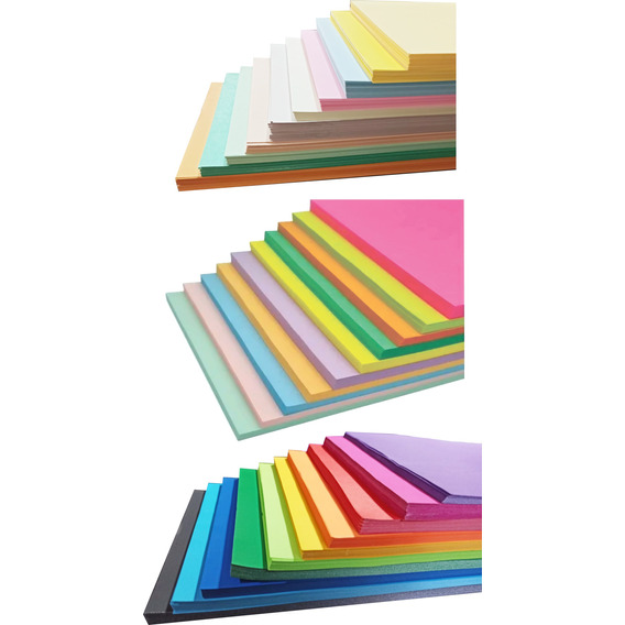 Hojas De Color Tamaño Carta 30 Colores Diferentes 3 Millares