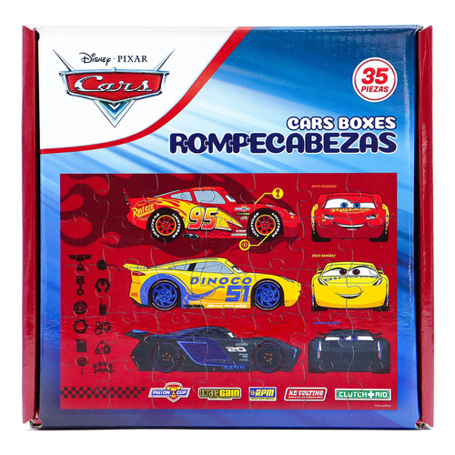 Rompecabezas Puzzle Cars Disney Pixar 35 Piezas Para Niños