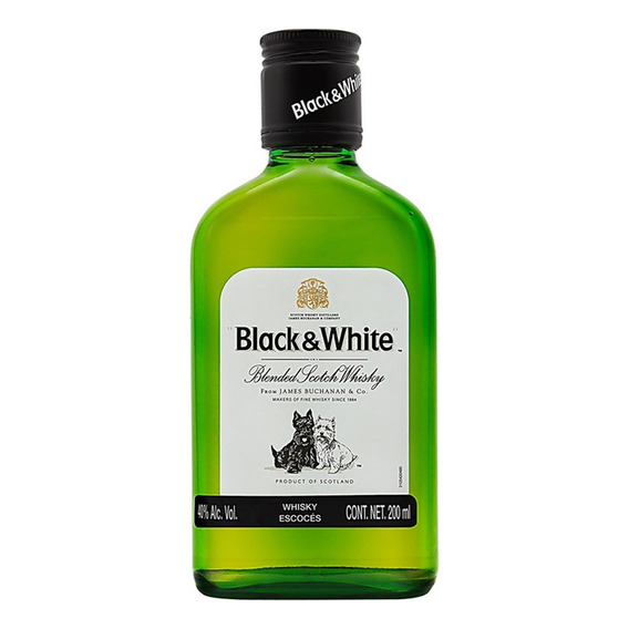 Pack De 6 Whisky Black And White Blend 200 Ml