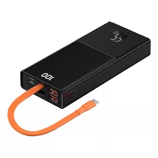 Baseus Power Bank 20000mah 65w 2tipoc 2usb Color Negro