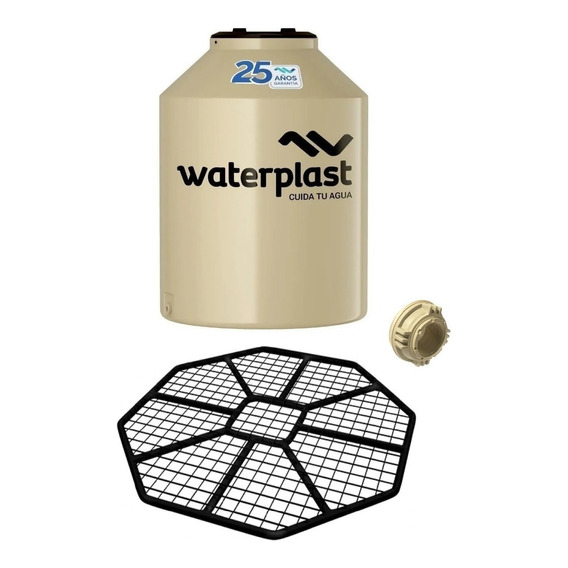 Tanque De Agua + Base Waterplast Tricapa 1000 Mil Litros 