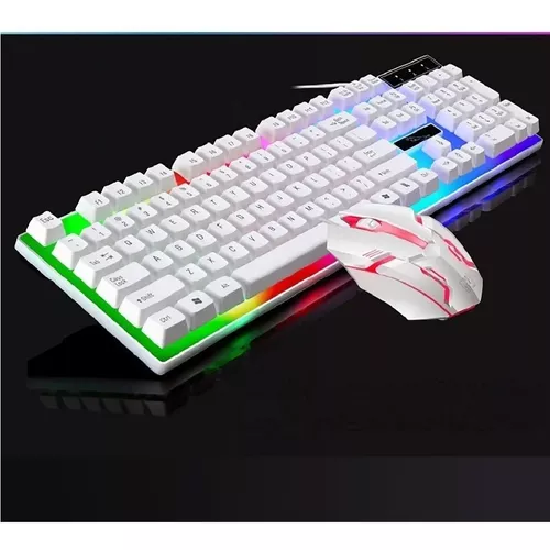 Mouse de Jogo 2400DPI Teclado Gamer Semi Mecânico Caixa de Som PC Black  Piano Gabinete Vidro Temperado - Hayom - Kit Gamer - Magazine Luiza