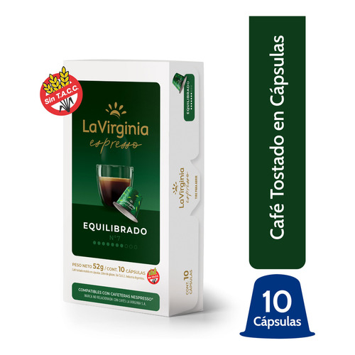 La Virginia Cafe En Capsulas Espresso Equilibrado N7 10 Cap