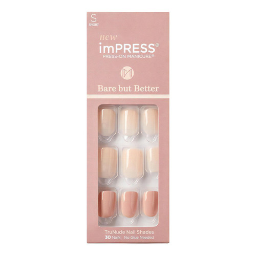 Uñas Press On - Kiss Impress Color Simple Pleasure