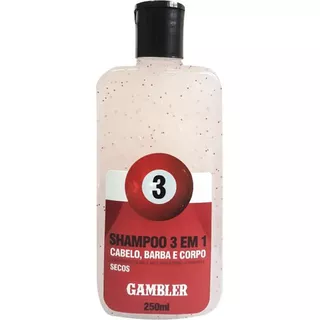 Shampoo 3 Em 1 Bola 3 Cabelos Secos Gambler  250ml