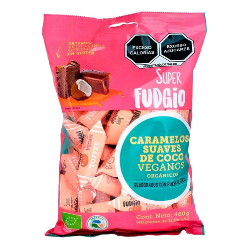 Caramelos Suaves De Coco Veganos 460 G Super Fudgio