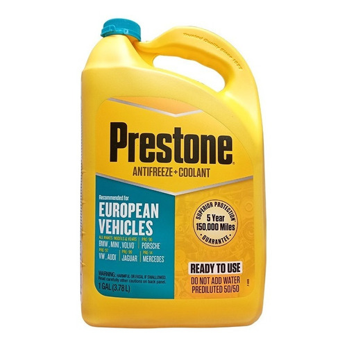 Anticongelante Prestone Azul Galon (3.78l) Vehiculo Europeos