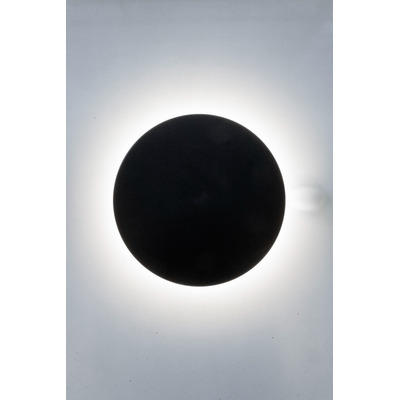 Aplique Circular Led Exterior Neon S Negro 12cm 9w Cie 