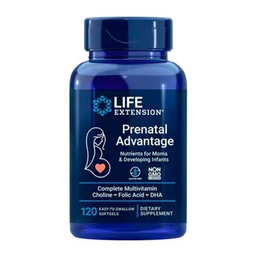 Life Extension Prenatal 120 Softcaps Sfn Sabor Sin sabor
