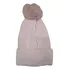 Gorro De Invierno De Dama Abrigo Con Forro Interno Pompón Gris 1