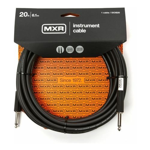 Cable Para Instrumento 6mts Mxr Dcis20 Plug-plug