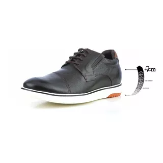 Zapato Casual Factory Café Max Denegri +7cms De Altura