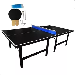 Tenis Mesa Oficial Ping Pong 15mm Kit Rede Raquete Mdf Sport
