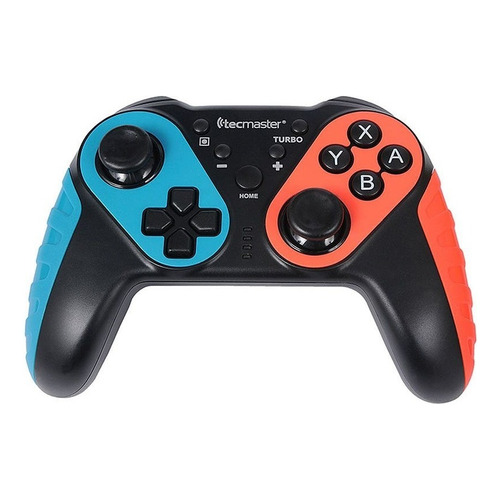 Control joystick inalámbrico Tecmaster Controller for Nintendo Switch negro, rojo y azul