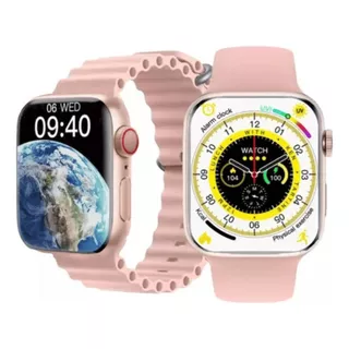 Smartwatch Ly68 Mini Masculino Feminino Para Android E Ios Cor Da Caixa Rosa Cor Da Pulseira Rosa Cor Do Bisel Rosa Desenho Da Pulseira Mesh