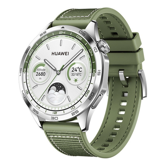 Smartwatch Huawei Watch Gt 4 46mm Verde Bosque Color de la caja Negro