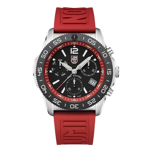 Reloj De Pulsera Luminox Para Hombre Xs.3155 Rojo