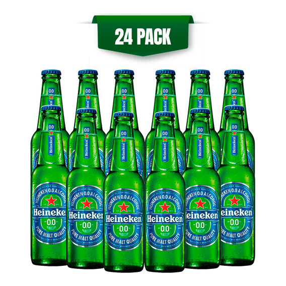 Cerveza Sin Alcohol Heineken 0.0 24 Botellas De 250ml