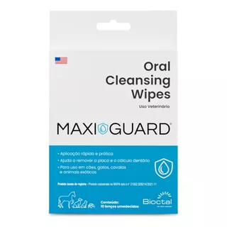 Maxi/guard Oral Cleansing Wipes Com 10 Lenços Sabor Sem Gosto