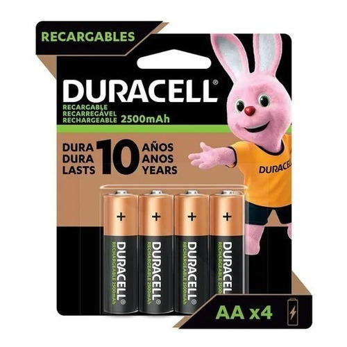 Duracell Rechargeable DX1500 4 unidades AA
