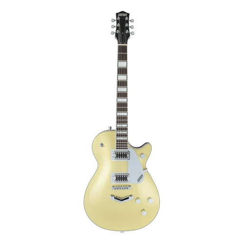 Guitarra eléctrica Gretsch Electromatic G5220 Jet BT de caoba casino gold brillante con diapasón de nogal negro