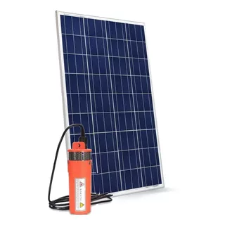 Kit Bomba D'agua Alta Pressão 12v 120w 70m + Painel Solar