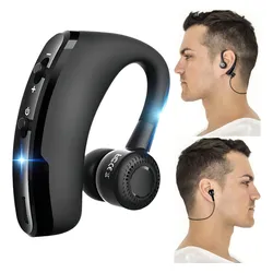 Fone De Ouvido Sem Fio Bluetooth Atender Chamada Segurança Cor Da Luz Azul-turquesa Cor Preto no Mercado Livre com oferta e cupom de desconto
