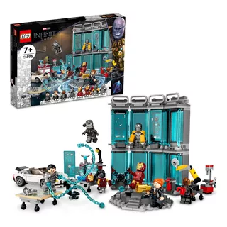 Kit De Construção Marvel 76216 Arsenal De Iron Man Com 496 Peças Lego