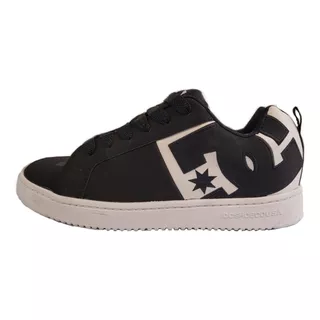 Zapatillas Dc Shoes Court Graffik Sq Ss Black/wh -big Buey-