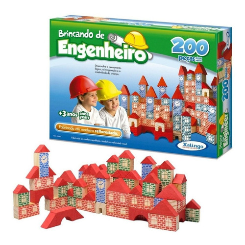 Bloques para armar Xalingo Brincando de Engenheiro 53065 200 piezas  en  caja