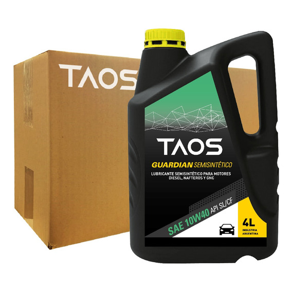 Aceite Taos Semisintetico 10w-40 4 Lt (caja De 4 X 4 Lt)