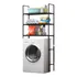 Mueble Organizador Lavadora Estante Baño Logia 3 Niveles Color Blanco