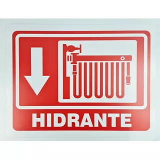 Kit De 3 Señalamientos De Hidrante De 30x40 Cm Envio Gratis