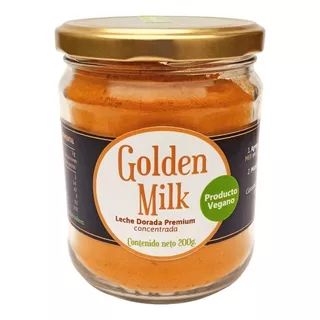 Golden Milk 200 G Leche Dorada Vegana Rinde 100 Tazas Deli