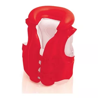 Chaleco Inflable Infantil Intex Deluxe Rojo 50x47cm 22706/9