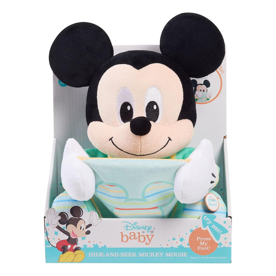 Peluche Mickey Mouse Bebe Con Sonidos Just Play Color Agua