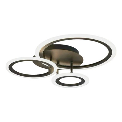 Plafon Led Cosmos Negro Diseño Moderno 40w Cct Lda81040-n Negro