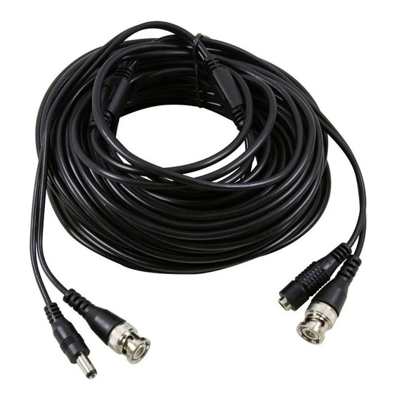 Cable Video + Alimentacion 18mts Para Camaras Ppct