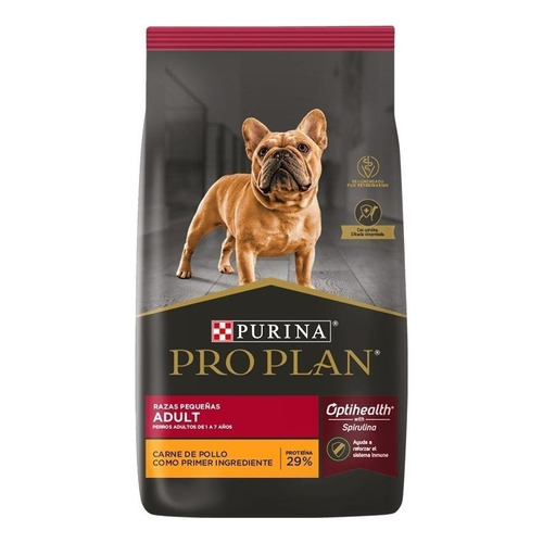 Alimento Pro Plan OptiHealth Pro Plan para perro adulto de raza  pequeña sabor pollo y arroz en bolsa de 3kg