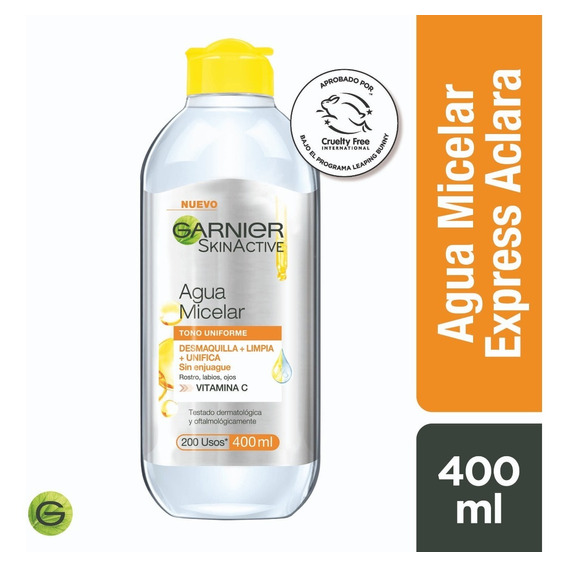 Agua Micelar Garnier Express Aclara Skin Active 400ml