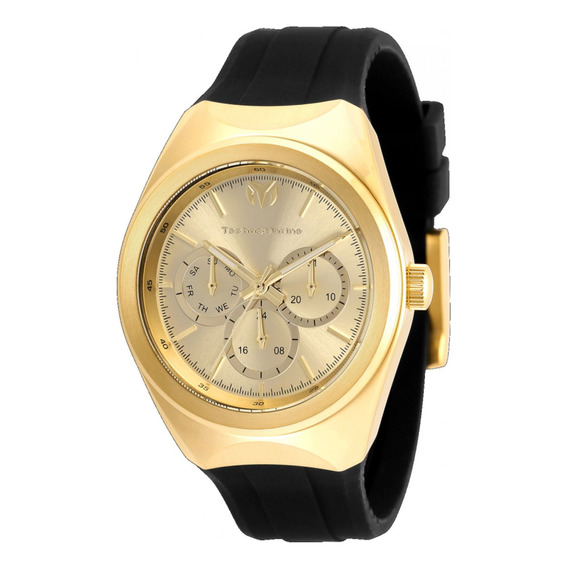 Reloj pulsera Technomarine TM 820018, con correa de silicona color oro