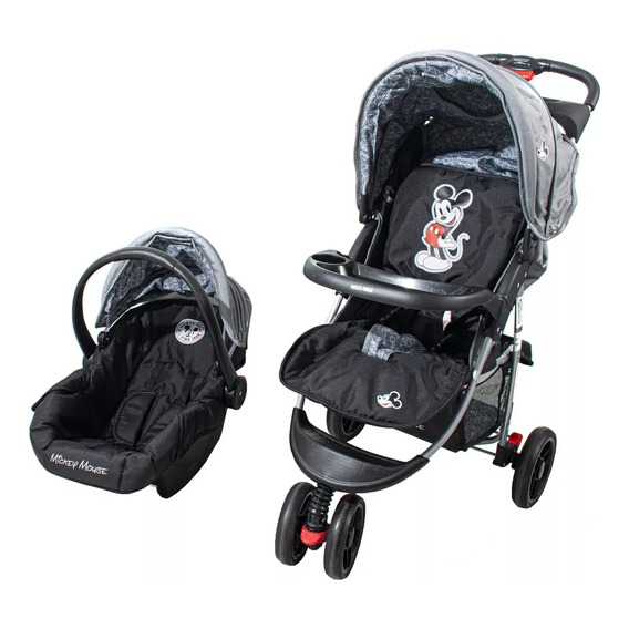 Coche Cuna Bebe 3 Ruedas + Huevito + Butaca Baby Shopping