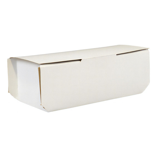 50 Caja Para Comida Armable De 19x8x7 Hot Dog Alitas Papas Color Blanco